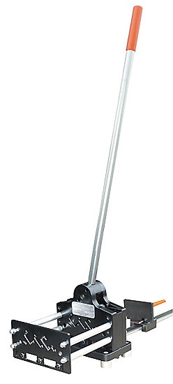 Inexpensive Din rail punching shears for panel builders, cable workers and electricians