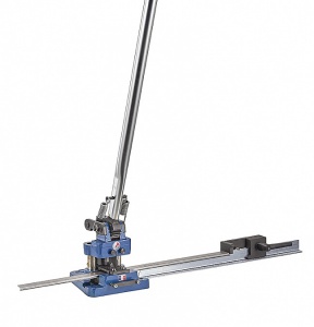 Manual Din rail punching shear for panel builders, cable makers and electricians
