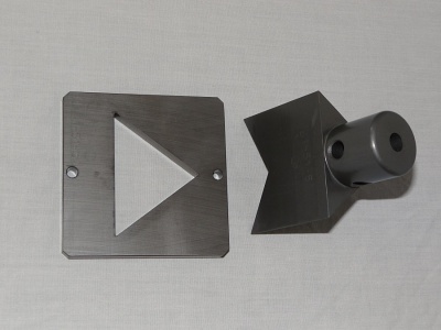 round and rectangular punches for manual punching on stainless steel